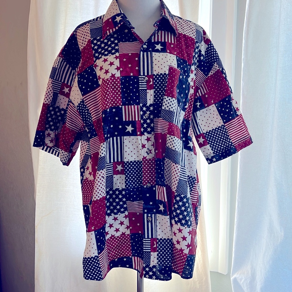 MEN’s STARS & STRIPES Button down Shirt